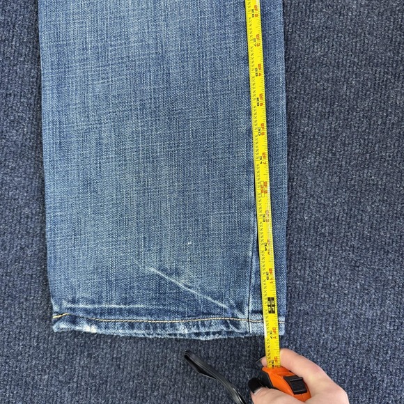 American Eagle Jeans Womens 26x28 Medium Wash Blue Denim Relaxed Straight Casual - Picture 8 of 13